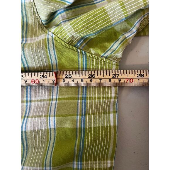 Columbia Plaid Button Down, Green and Blue, XXL - Picture 5 of 7